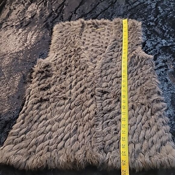 Linda Richards Luxury Rabbit Fur Vest Sweater - Picture 6 of 10